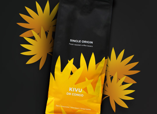 Kawa ziarnista jednorodna "DR Congo Kivu", 1 kg