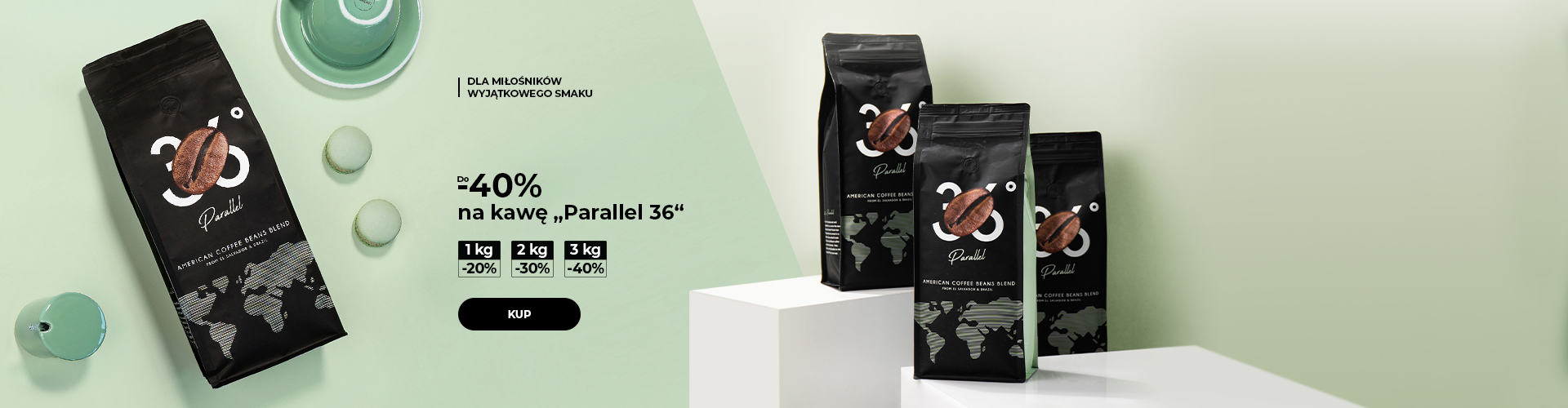 Do -40% na kawę „Parallel 36“