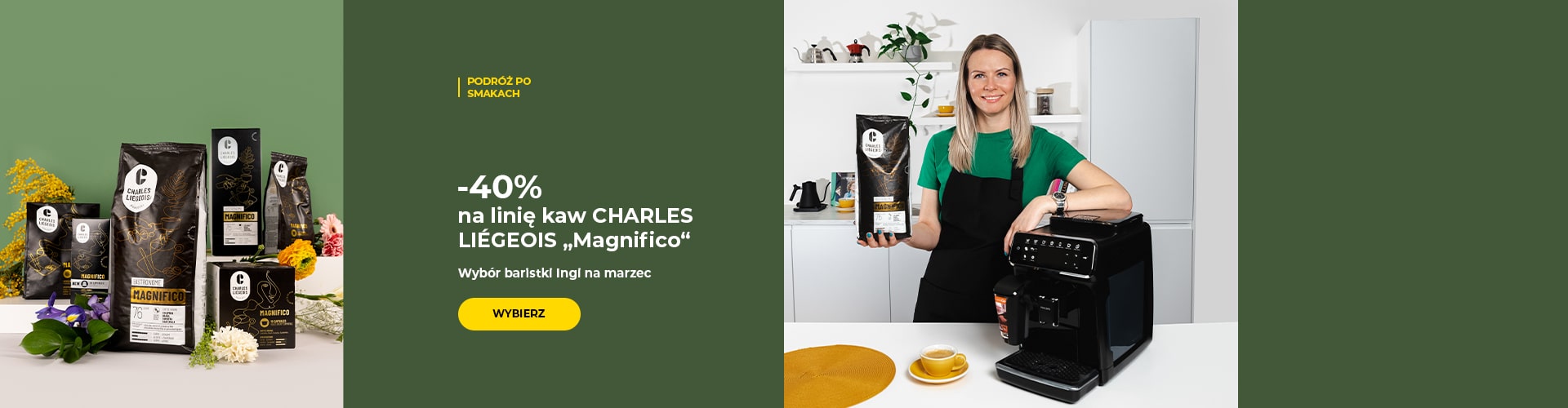 -40% na linię kaw CHARLES LIÉGEOIS "Magnifico"