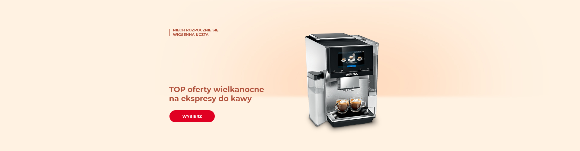 TOP oferty wielkanocne na ekspresy do kawy