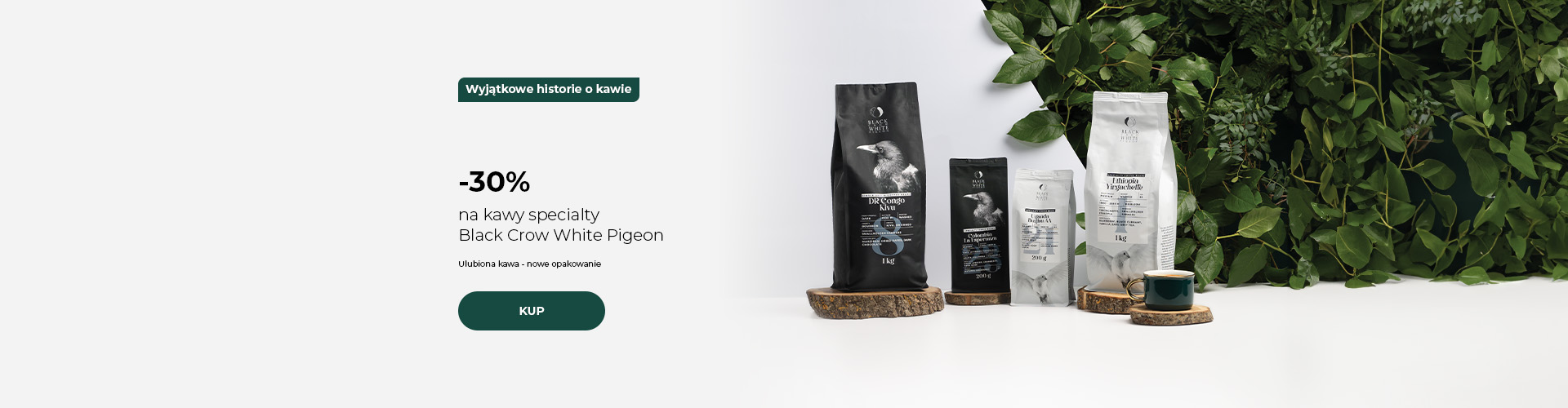 -30% na kawy specialty Black Crow White Pigeon